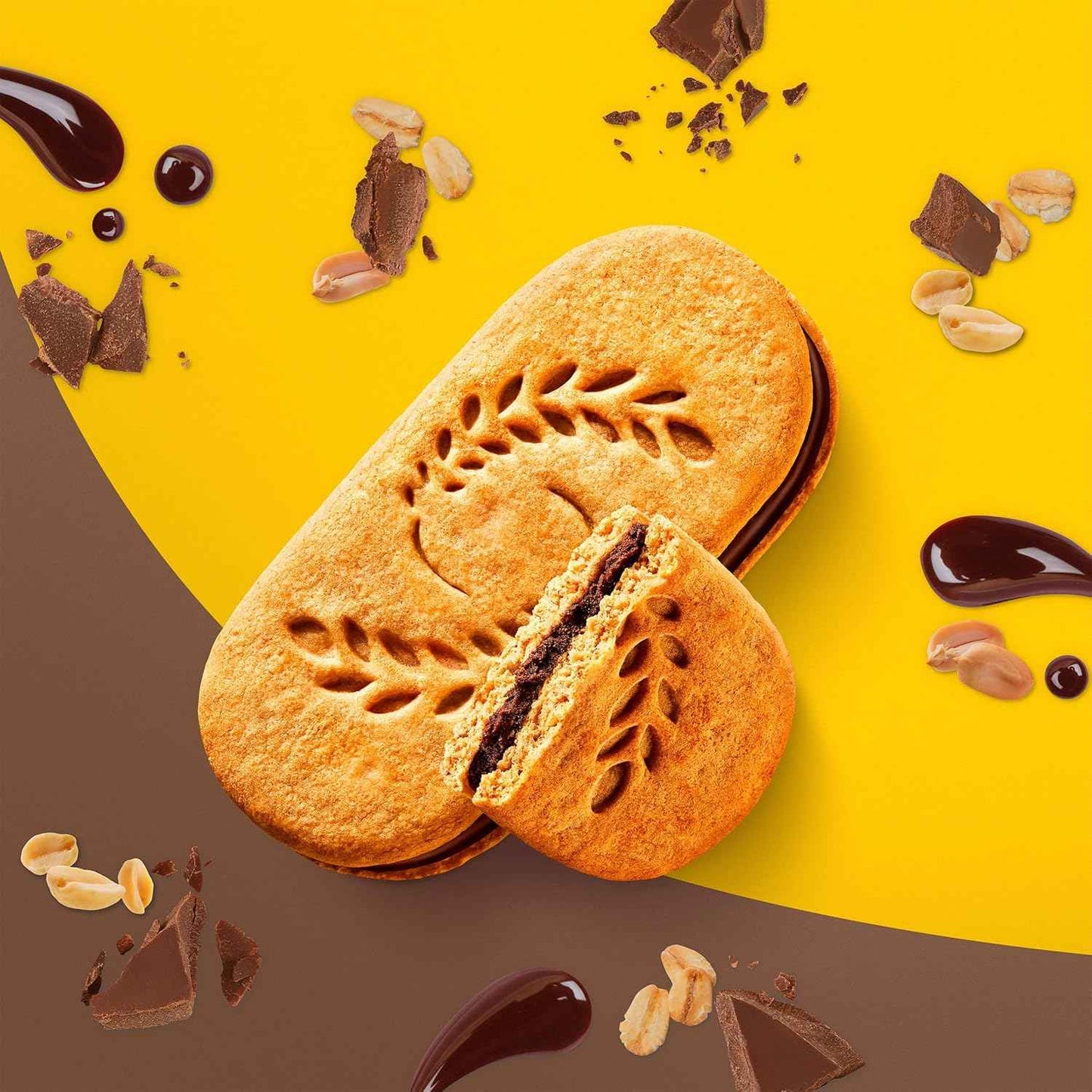 belVita Dark Chocolate Creme Biscuits – After-School Snack for the Kitchen Counter, 12-Pack Value Box