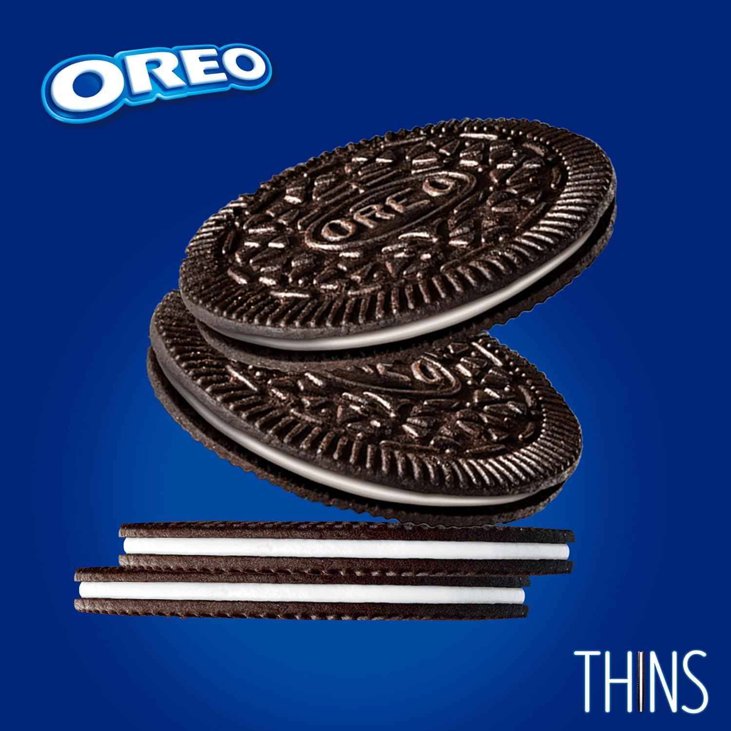 OREO Thins Chocolate Sandwich Cookies – Office Pantry Snack for Shared Break Rooms and Team Meetings