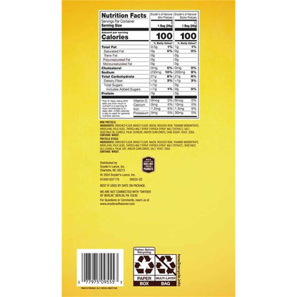 Snyder's of Hanover Peanut-Free Pretzels Bulk – Allergen-Conscious Pantry Snack Pack, 36 Individually Wrapped