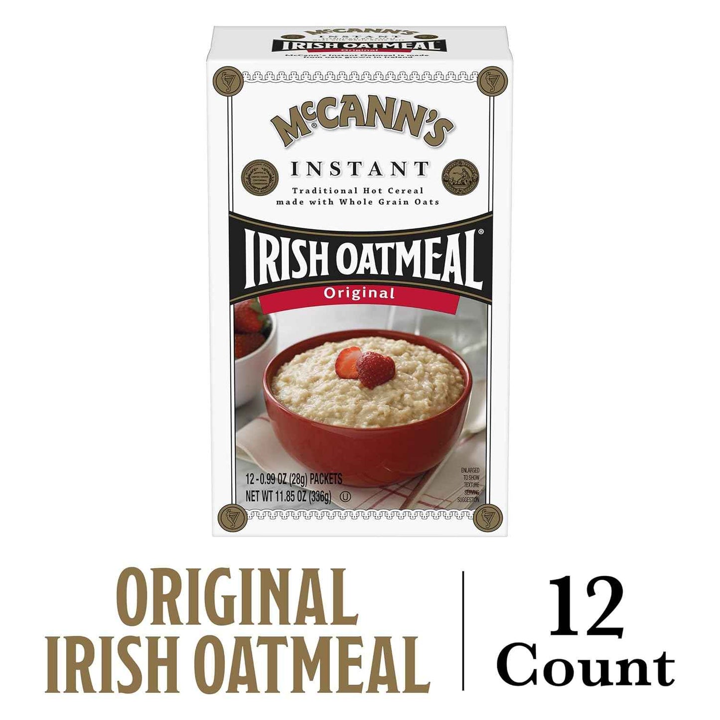 McCann's Instant Irish Oatmeal — Pre-School Breakfast for Kids, 3-Minute Family Bowl