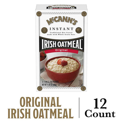 McCann's Instant Irish Oatmeal — Pre-School Breakfast for Kids, 3-Minute Family Bowl