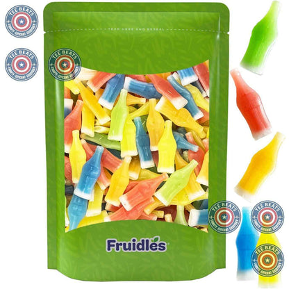 Fruidles Original Wax Bottles Candy – Kosher Parve Movie Night Snack and Self-Care Treat, Half Pound Pack