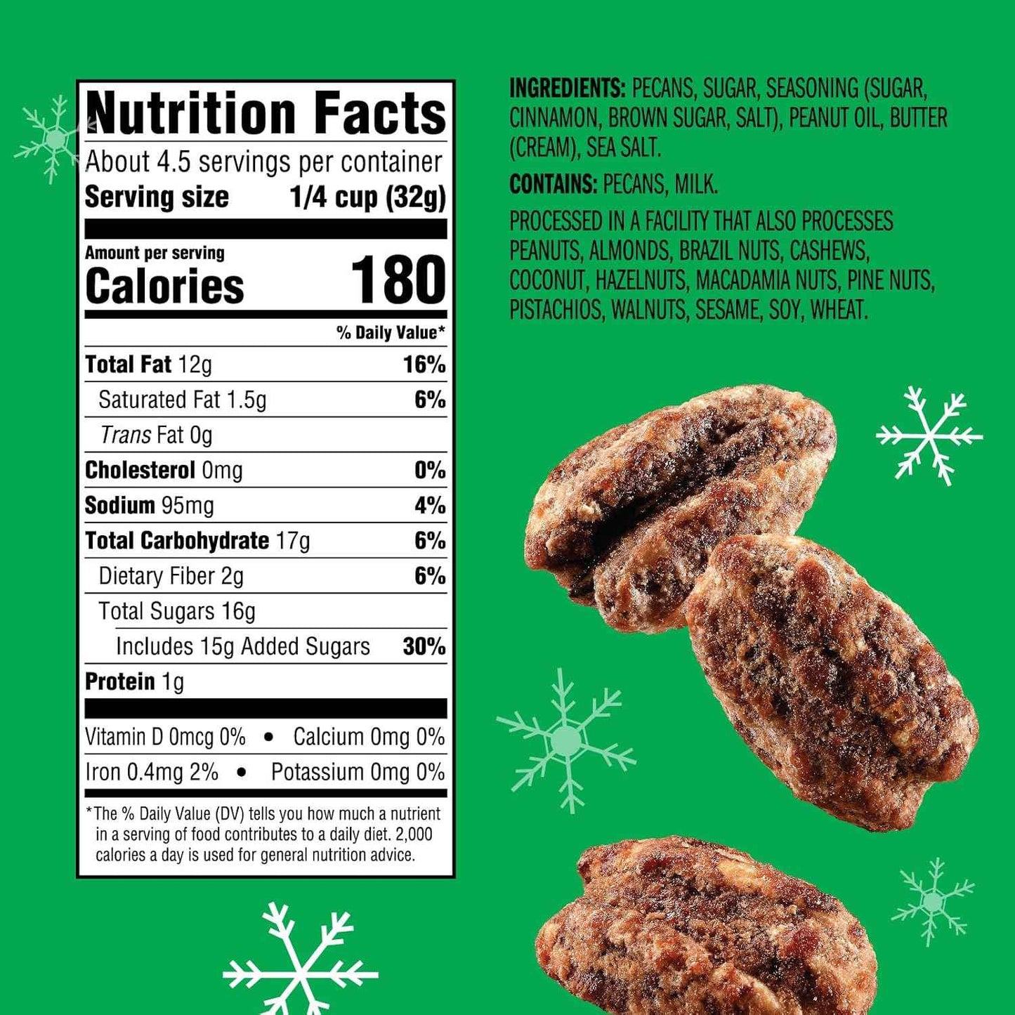 Pecan Toffee Glazed Snack – Elegant Hostess Gift for Holiday Parties, 5oz Stand-Up Bag