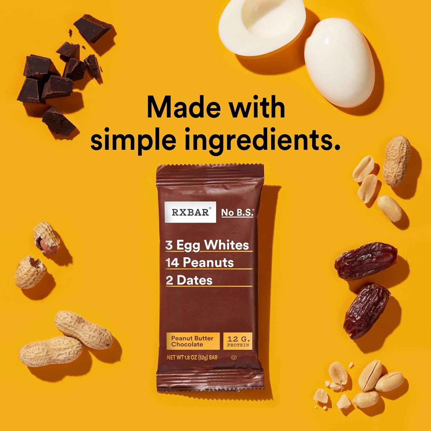 RXBAR Peanut Butter Chocolate Protein Bar – Office Desk Drawer Snack to Beat the 3PM Slump
