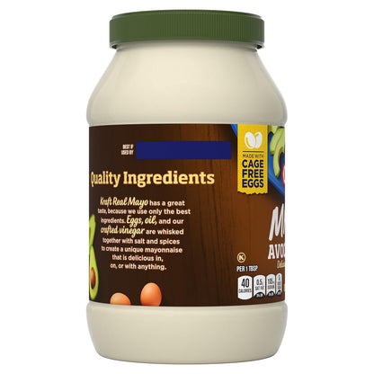 Kraft Avocado Oil Reduced Fat Mayo – Crowd-Pleasing Picnic Spread for Sandwiches, Wraps, and BBQ Tables