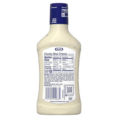 Kraft Chunky Blue Cheese Dressing – Portable Tailgate Dip for Chicken Wings in the Backyard and on the Road