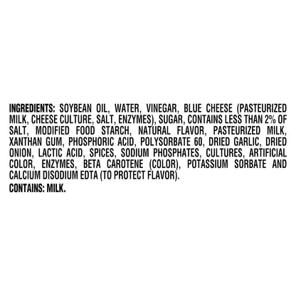 Kraft Chunky Blue Cheese Dressing – Portable Tailgate Dip for Chicken Wings in the Backyard and on the Road