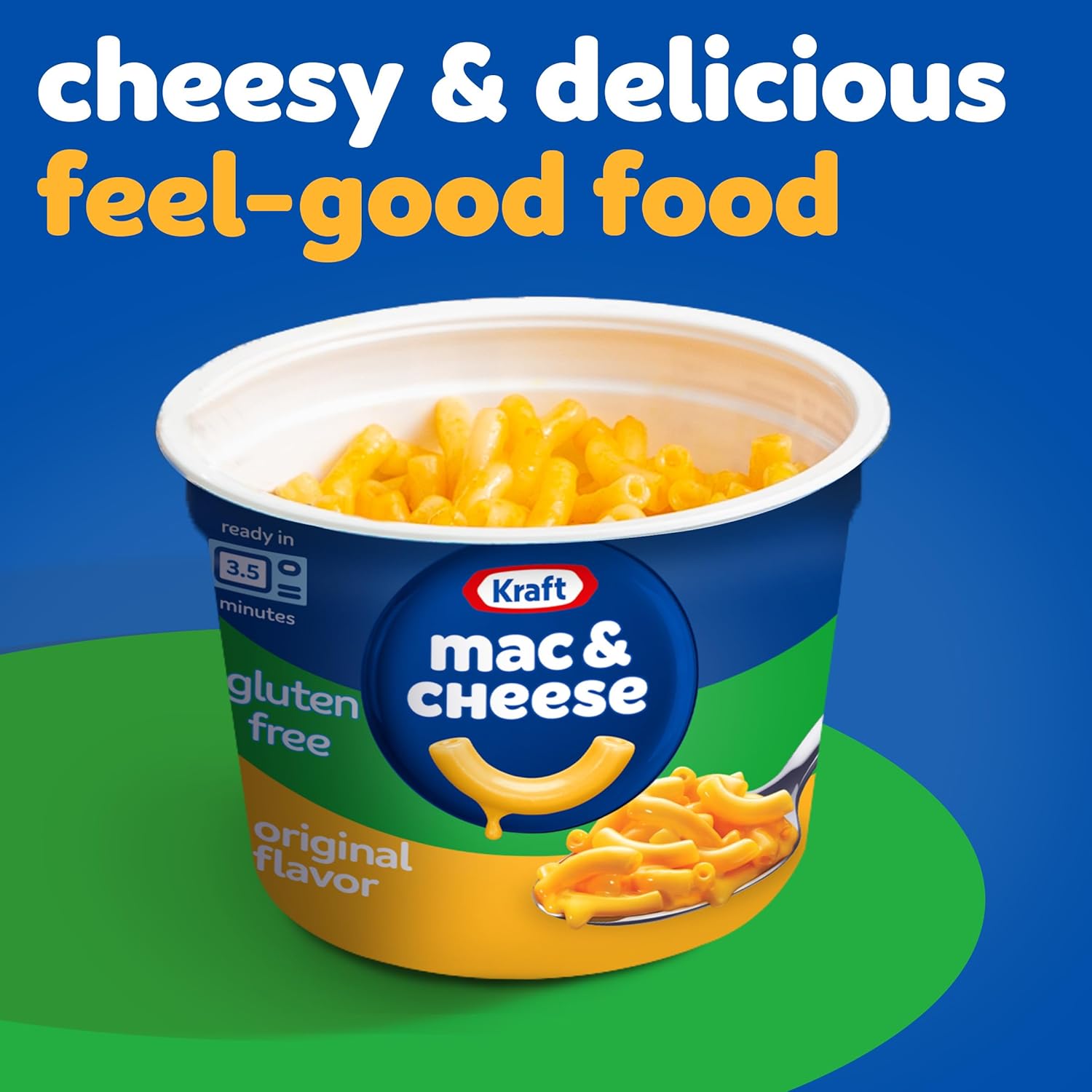 Kraft Gluten Free Mac & Cheese Cups – Comforting Single-Serve Meal for Celiac and Gluten-Sensitive Adults, No Artificial Preservatives