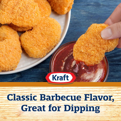 Kraft Hint of Honey Slow-Simmered Barbecue BBQ Sauce 18 oz – 60 Calorie Glaze for Health-Conscious Meal Prep