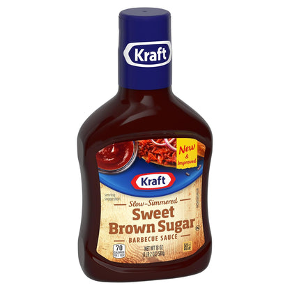 Kraft Sweet Brown Sugar Slow-Simmered Barbecue Sauce, 18 oz Gift Bottle for the Backyard Pitmaster