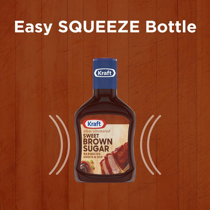 Kraft Sweet Brown Sugar Slow-Simmered Barbecue Sauce, 18 oz Gift Bottle for the Backyard Pitmaster
