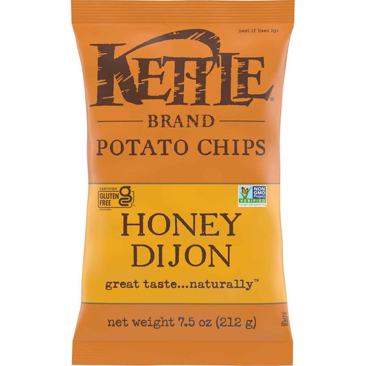 Kettle Brand Potato Chips Backyard Barbeque Kettle Chips, 7.5 Oz – Sturdy Picnic Chips for Beach Days and Hikes
