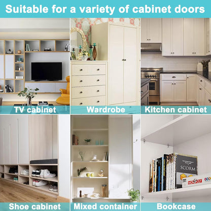 Krysalid Decor Shelf Pin Kit - Clean Polished Nickel Cabinet Hardware for Clutter-Free Built-In Storage