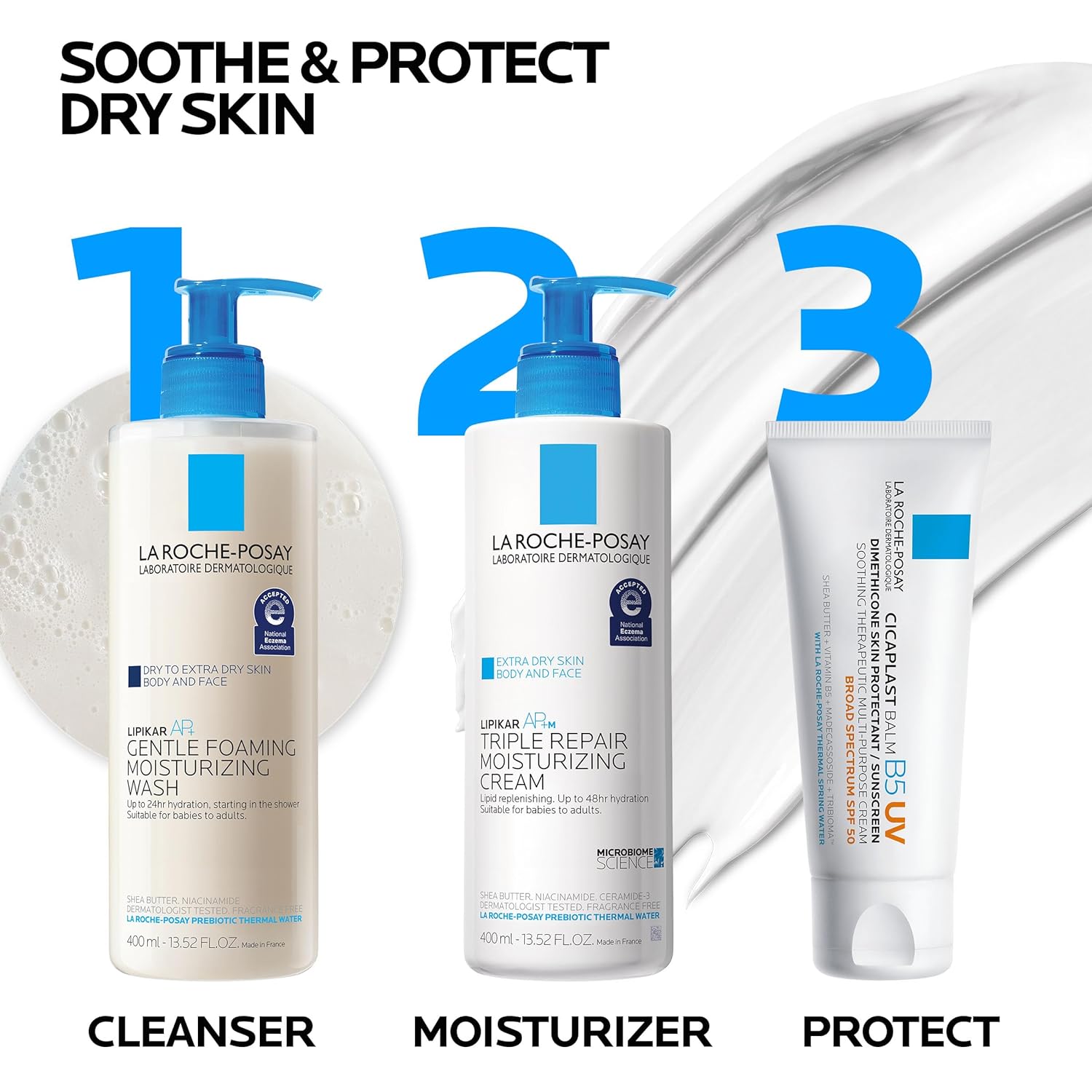 La Roche-Posay Cicaplast Balm B5 UV SPF 50 – Nightly Barrier Repair Ritual for Sensitive, Dry Skin