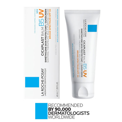 La Roche-Posay Cicaplast Balm B5 UV SPF 50 – Nightly Barrier Repair Ritual for Sensitive, Dry Skin