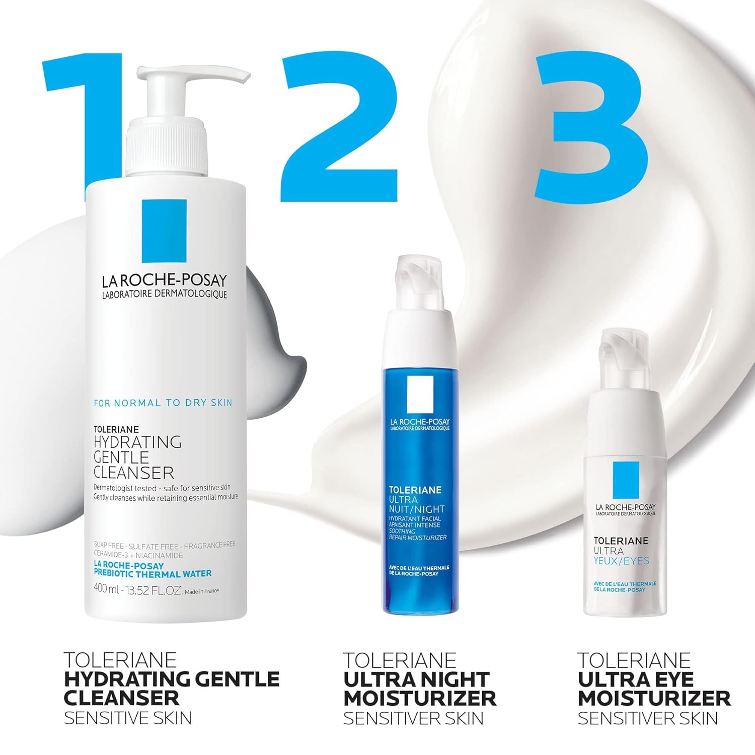 La Roche-Posay Toleriane Dermallergo Night Cream – Hypoallergenic Formula for Sensitive Skin Protection