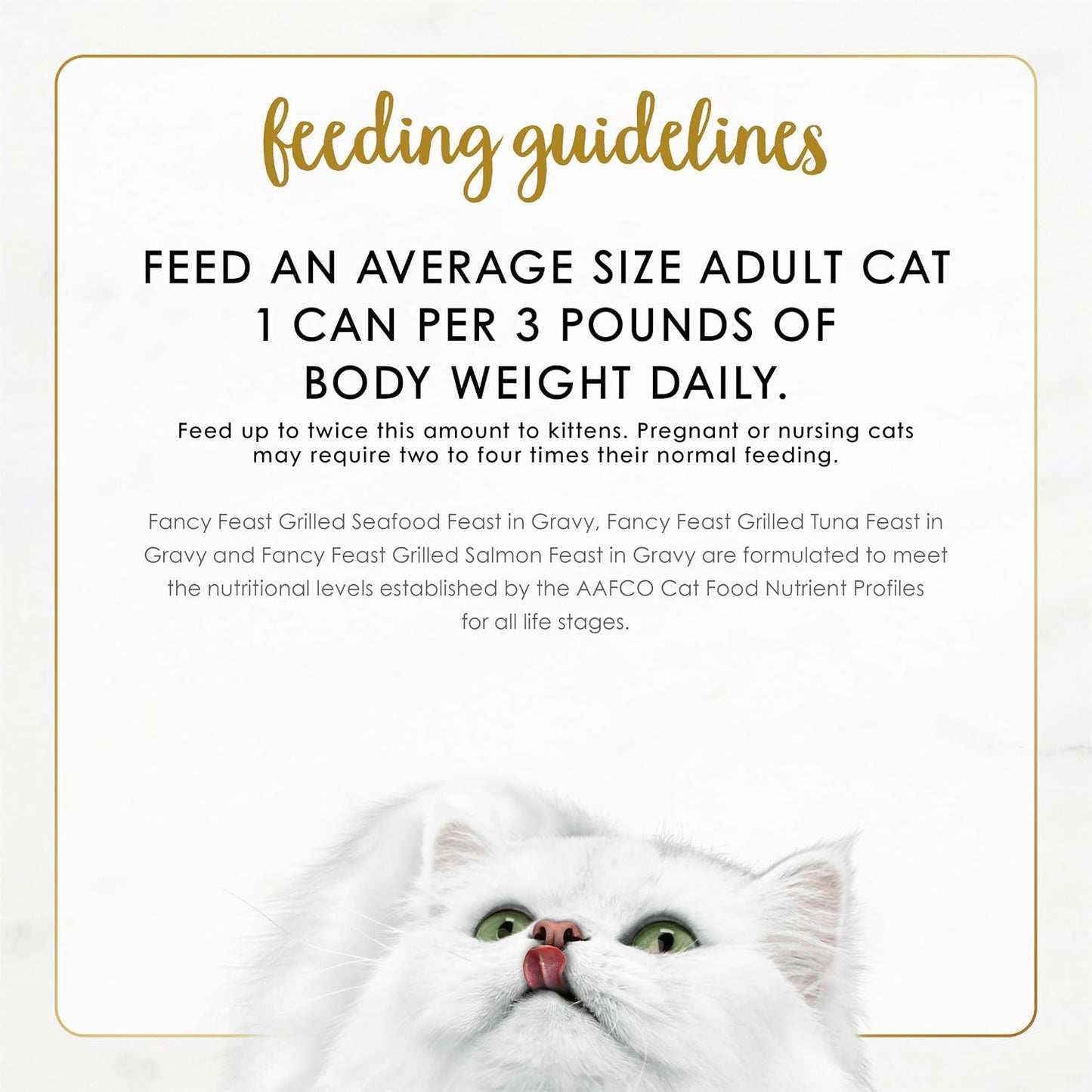labeled complete and balanced for adult cat maintenance and weight management