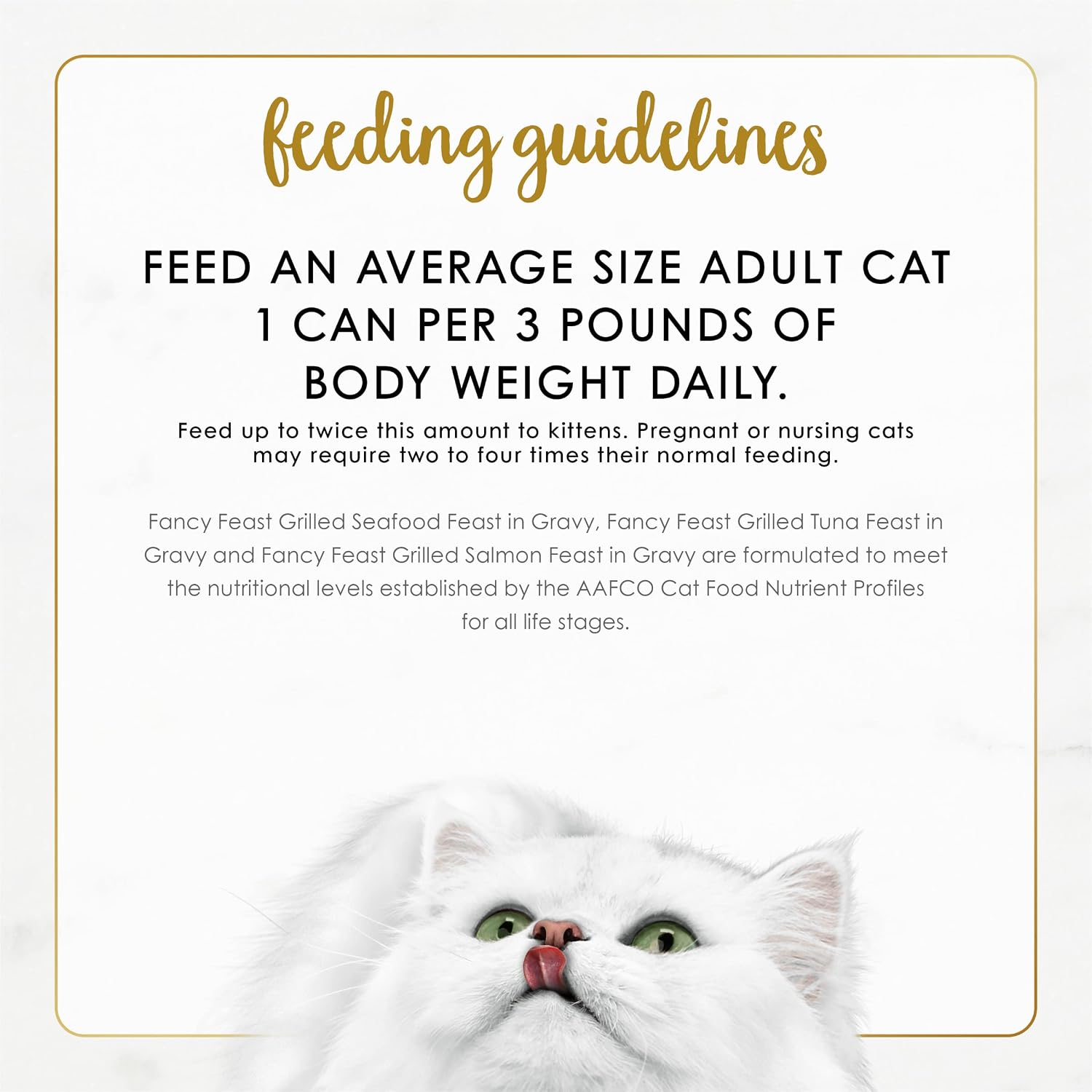 labeled complete and balanced for adult cat maintenance and weight management
