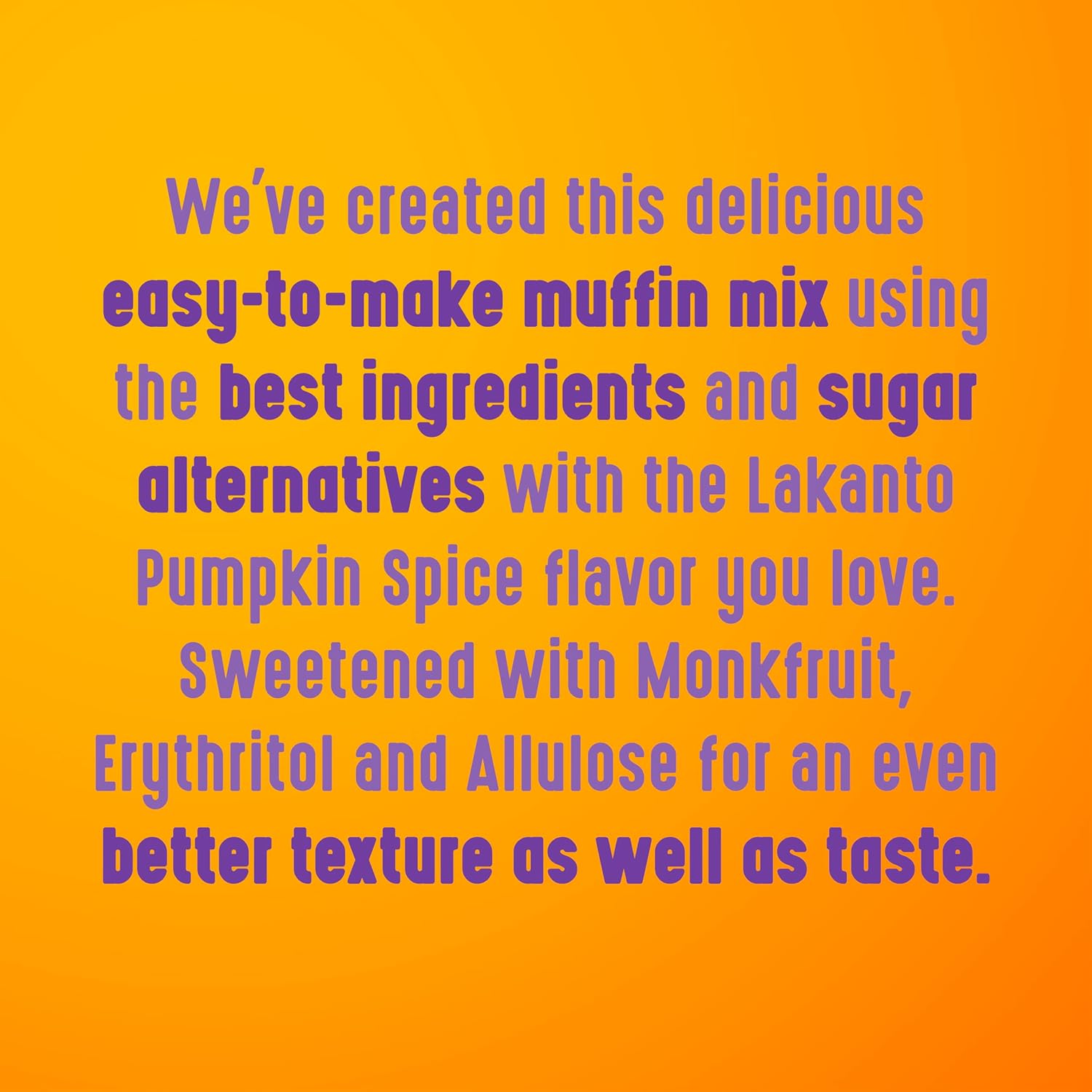 Lakanto Pumpkin Spice Muffin Mix - Thoughtful Low Sugar Gift for the Health Minded Home Baker