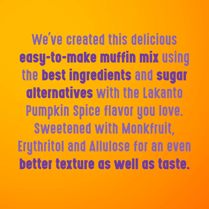Lakanto Pumpkin Spice Muffin Mix - Thoughtful Low Sugar Gift for the Health Minded Home Baker