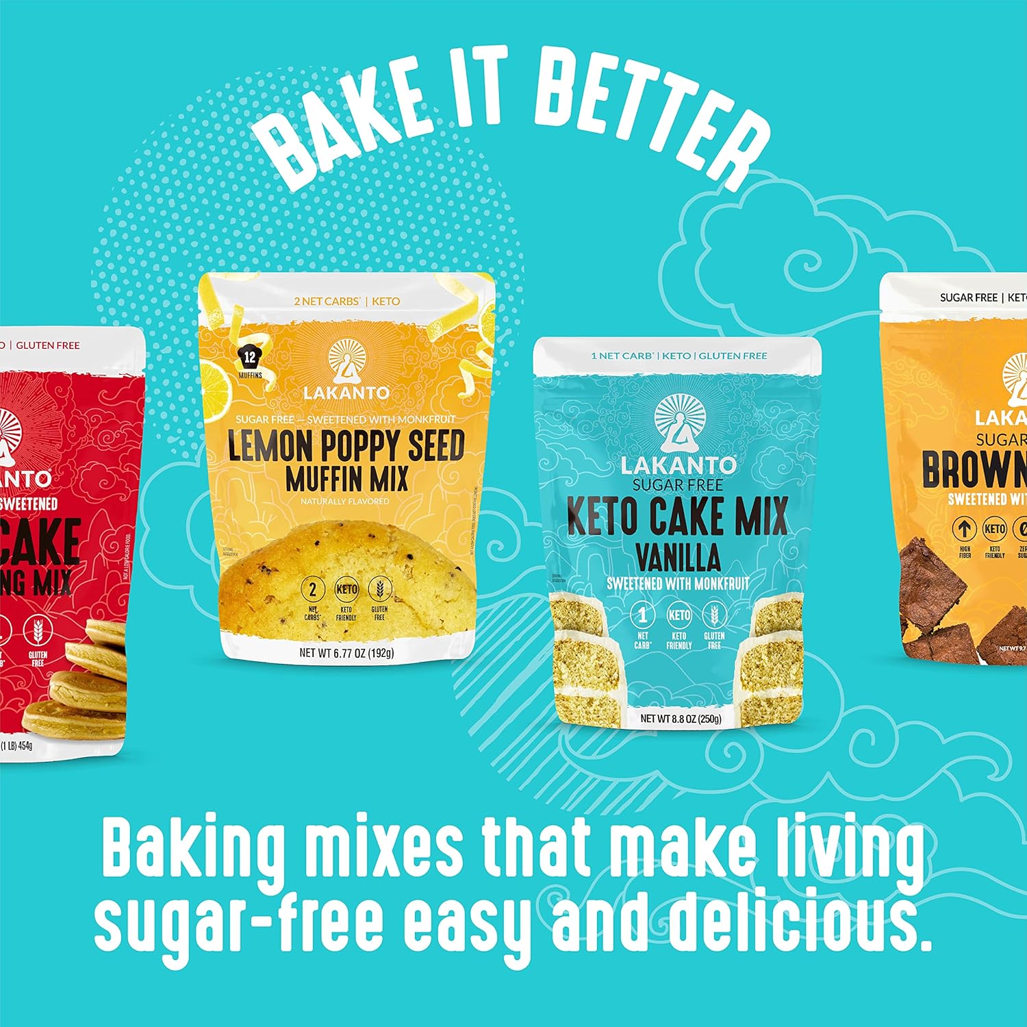 Lakanto Sugar Free Banana Nut Muffin and Bread Mix - Thoughtful Keto Gift Basket Addition for Diabetic Friends