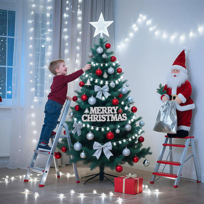 Lakumu Snowflake String Lights 20FT IP67 Waterproof Battery Operated for Patio and Balcony Without Outdoor Outlets