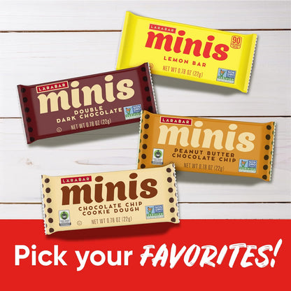 Larabar Minis Vegan Snack Gift – Healthy Stocking Stuffer for Health Conscious Friends, 30 Mini Bars