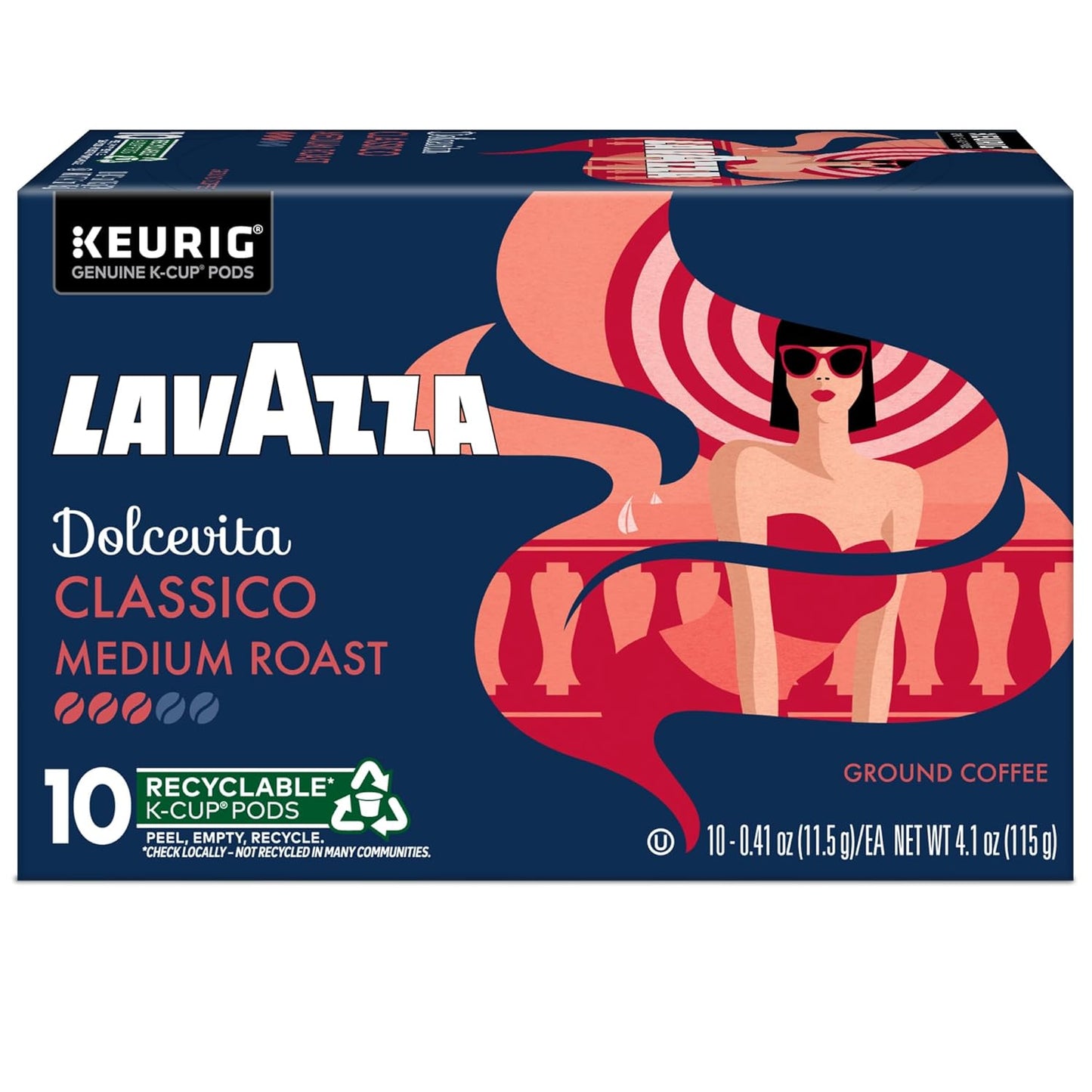 Lavazza Dolcevita Classico K-Cup Pods – Italian Coffee Gift Basket for Mom on Her Birthday