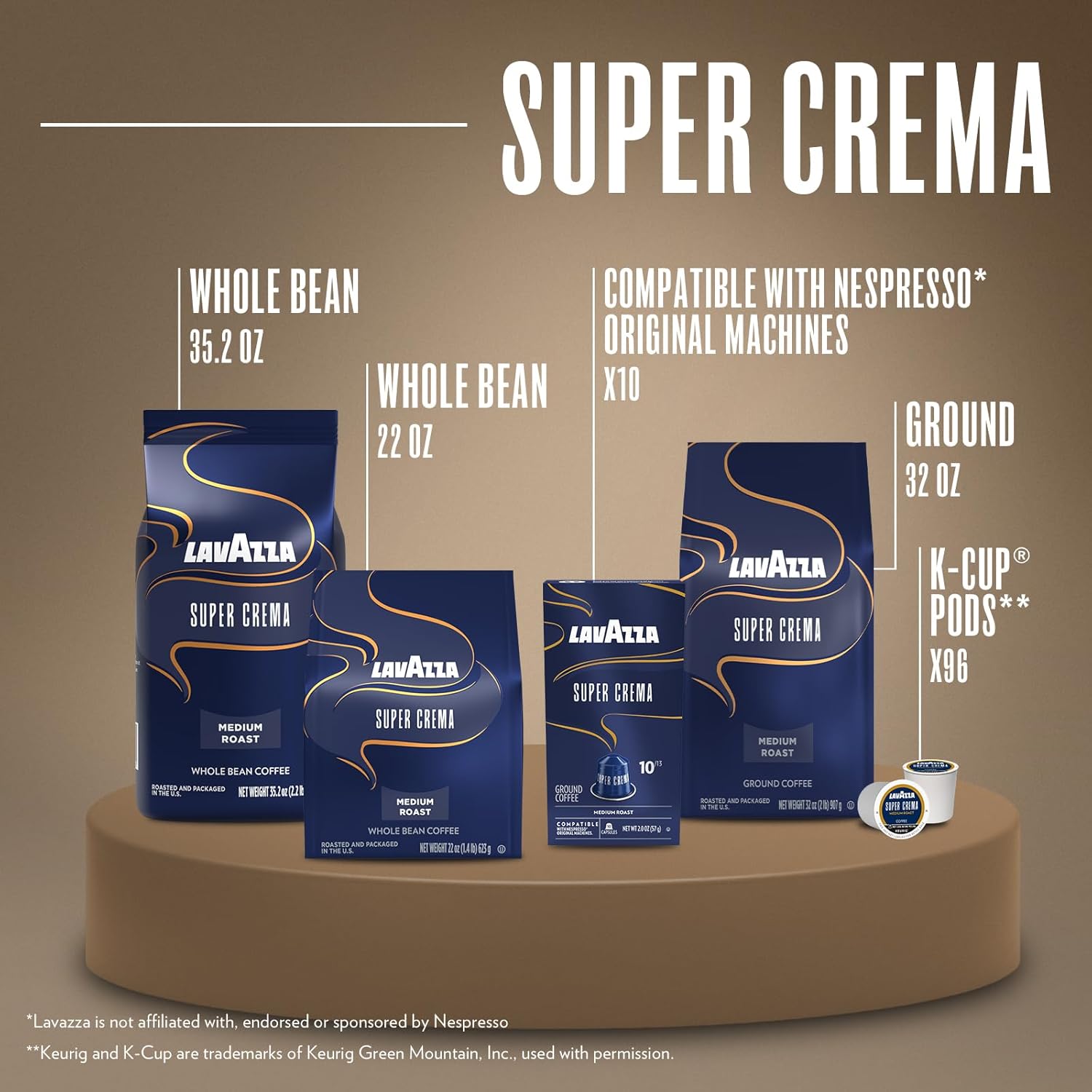 Lavazza Super Crema Aluminum Capsules for Nespresso Original Machines – Mindful Morning Espresso for a Calm Kitchen Ritual