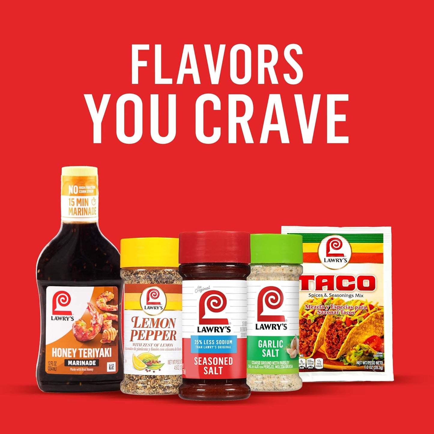 Lawry's 25% Less Sodium Seasoned Salt – Family Kitchen Seasoning with Less Sodium for Kids' Meals