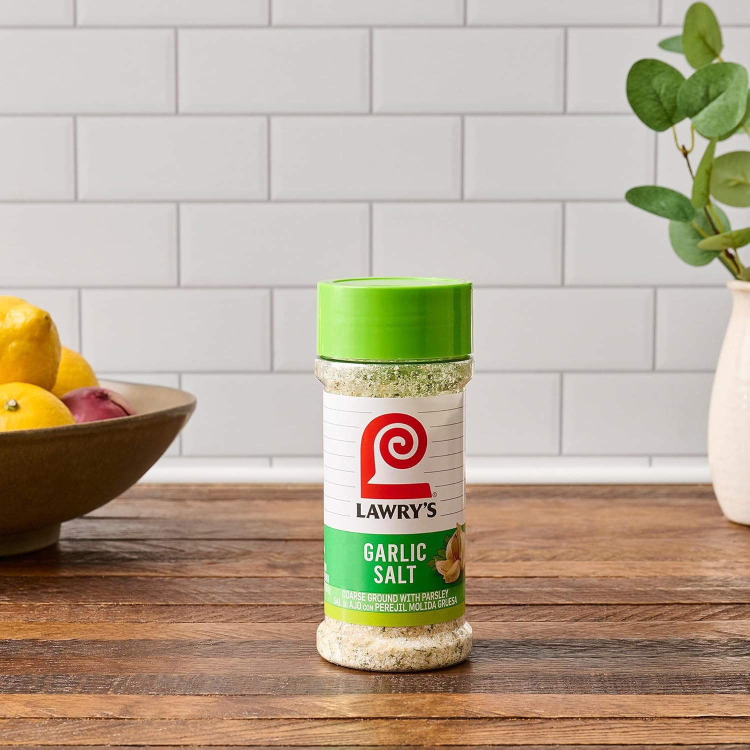 Lawry's Garlic Salt – Clean-Label Pantry Seasoning with No MSG Added, Kosher Certified, 11 oz
