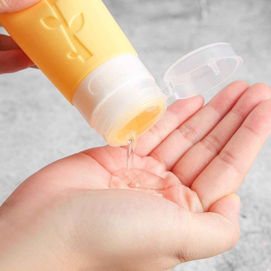 TrailHive Travel Bottles Kit - Birthday Gift for Mom, Stylish Leak Proof Toiletry Set in 9 Colors