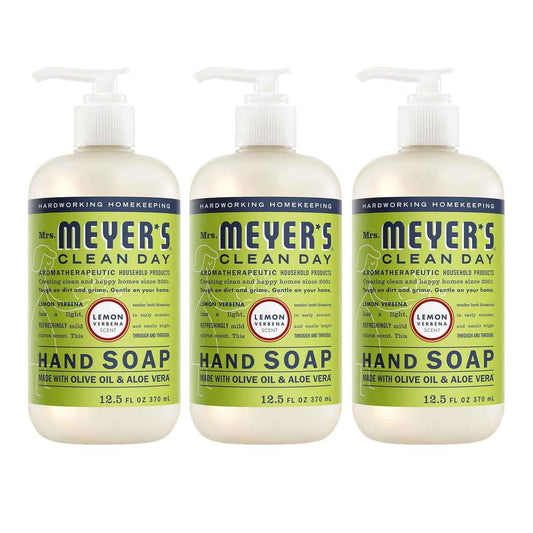 Mrs. Meyer's Clean Day Hand Soap 3-Pack – Premium Housewarming Gift with 13 Scent Options