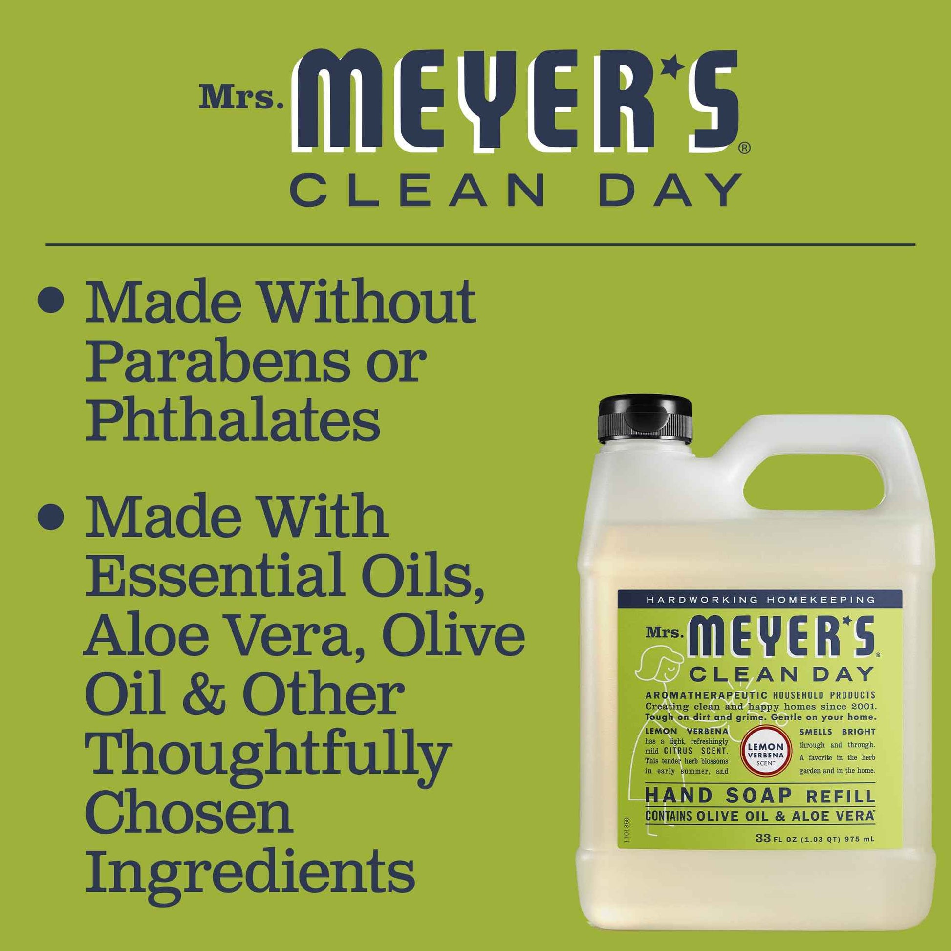 Mrs. Meyer's Clean Day Hand Soap Refill – Effortless Simplicity & Neutral Home Aesthetic