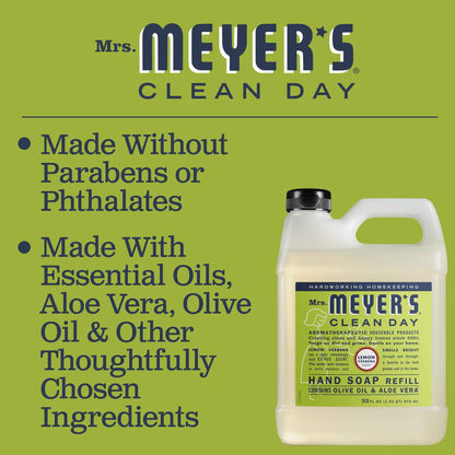Mrs. Meyer's Clean Day Hand Soap Refill – Effortless Simplicity & Neutral Home Aesthetic