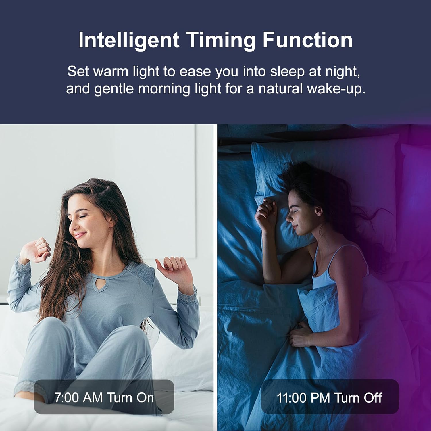 LEBOSP LED Strip Lights – Calming Bedroom Light for Sleep & Wind-Down Routine, Timer