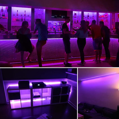 Led Black Light Strip Kit – Cozy Home Atmosphere Accent Light, Cuttable 385-400nm UV Strips for Living Room and Game Room