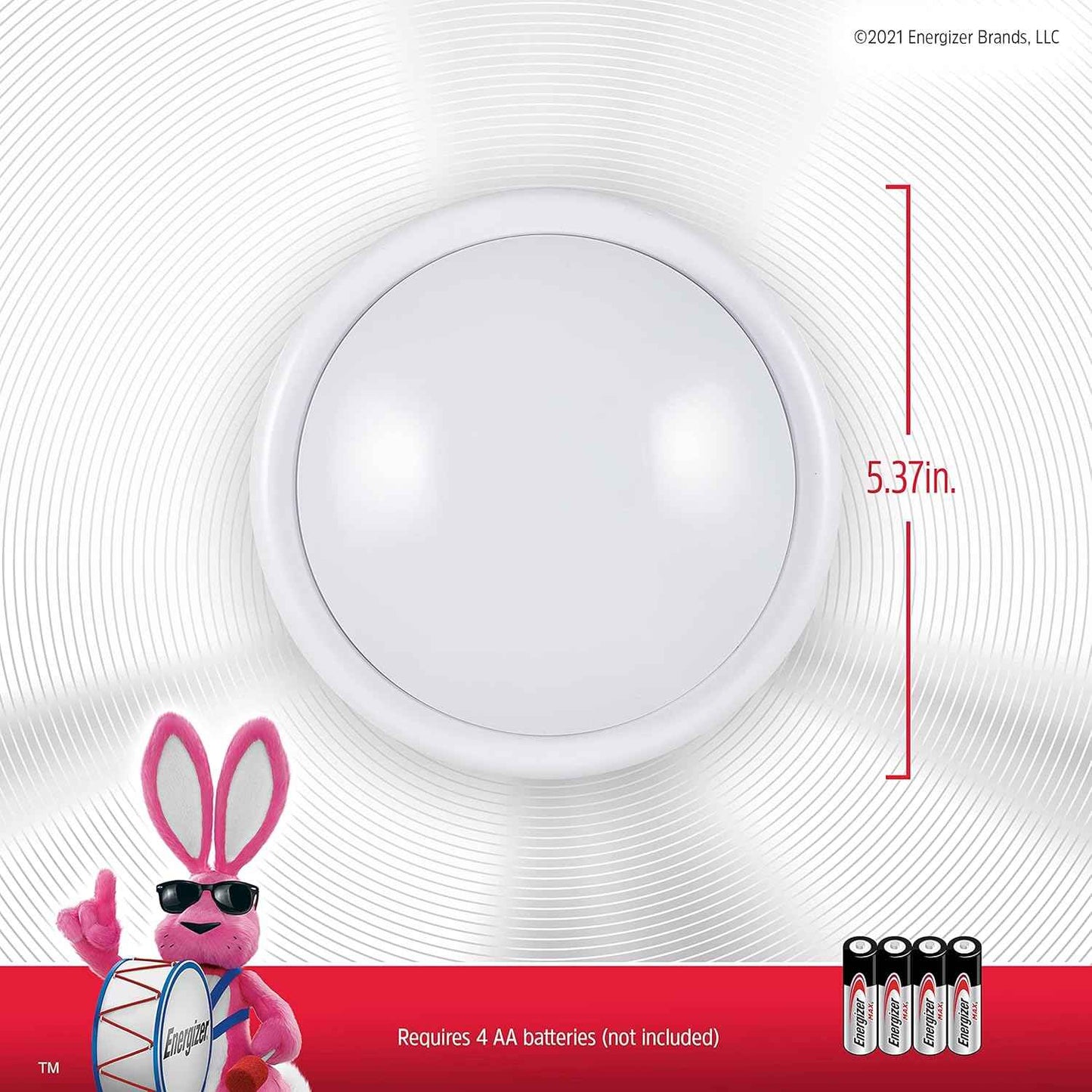 Energizer LED Tap Light 4-Pack – Clean-Line Wireless Lighting for Clutter-Free Closets and Under-Cabinet Spaces