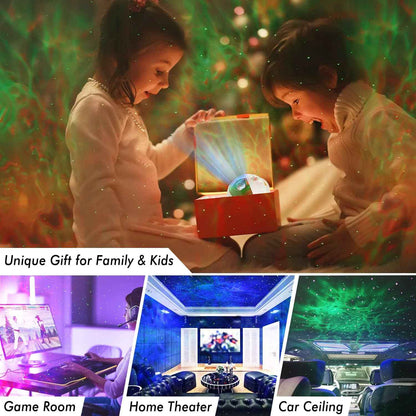 Astronaut Galaxy Night Light for Kids Bedroom - Safe LED Star Projector with Auto Shutoff Timer for Nursery and Playroom