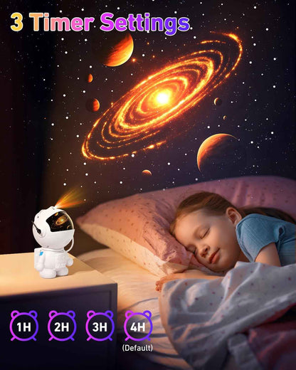 AstroLume Astronaut Galaxy Projector for Sleep Aid and Bedtime Routine – Calming Star Light with Timer for Adults and Insomnia Relief