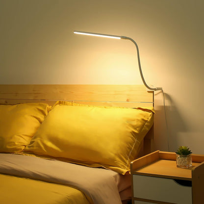 Lepro Bedside Reading Light Clamped to Headboard, Warm and Cool LED Lamp for Cozy Bedroom Decor