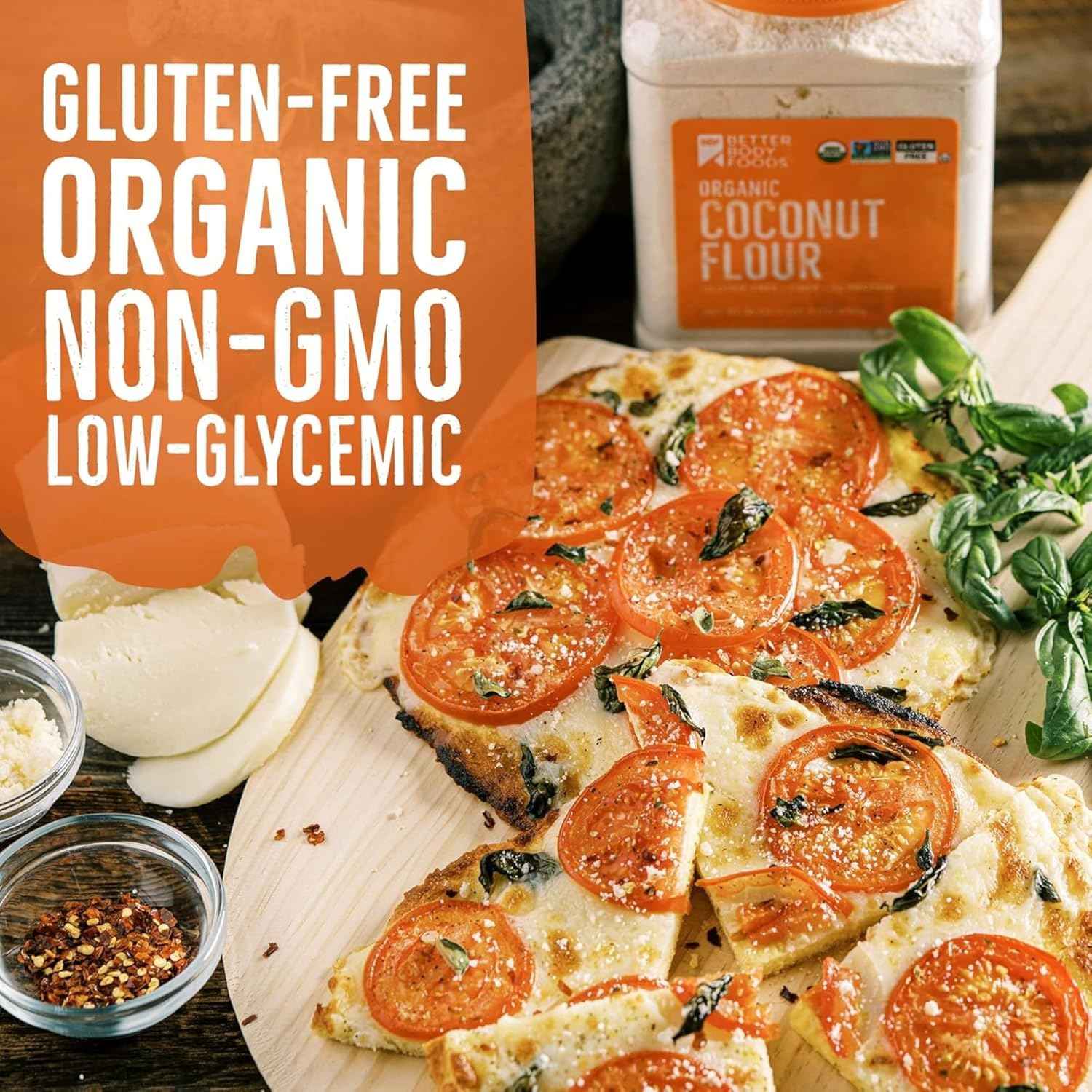 BetterBody Foods Organic Coconut Flour for Allergy-Friendly School Snacks and Family Treats