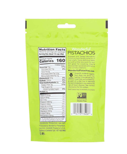 Wonderful Pistachios Roasted & Salted Shelled — Hostess Gift for Charcuterie and Wine Night