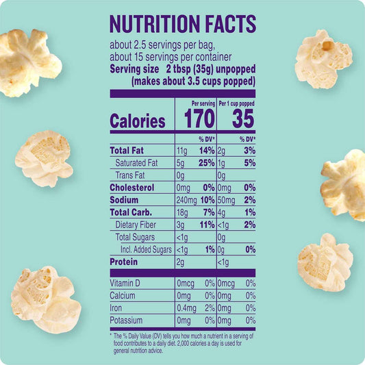 Angie's BOOMCHICKAPOP Lightly Sweet Kettle Corn Microwave Popcorn, 6-Count 3.29 oz Bags – Gluten-Free Family Snack for Pantry, Playroom, and Kids' Movie Nights
