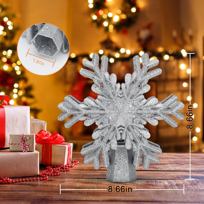 LightOfTree Rotating Snowflake Lamp – Magical Christmas Decor for Kids' Bedroom Ceiling Night Light
