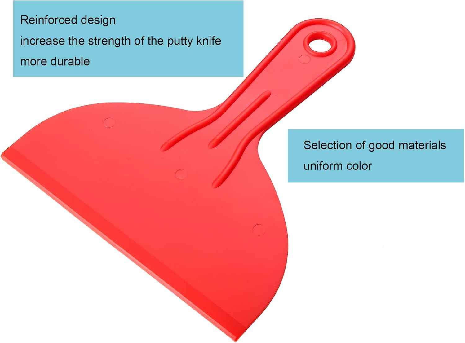 Plastic Putty Knife Set for Kids' Rooms and Play Areas – Safe, Bendable, and Easy for Family DIY