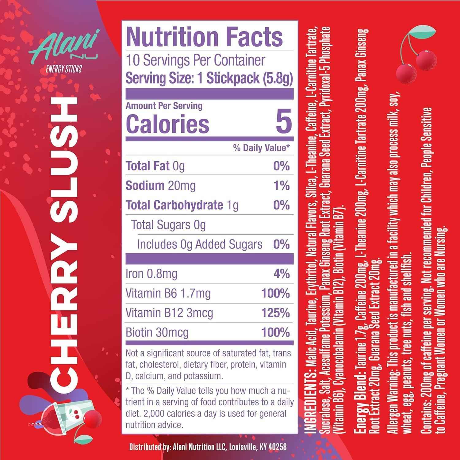 Alani Nu PINK SLUSH Energy Sticks – Portable Powdered Energy for Commute, Coworking, and Back-to-Back Meetings