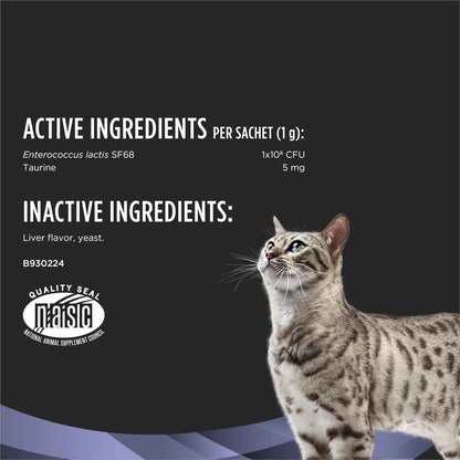 Pro Plan Veterinary Supplements FortiFlora Powder for Cats – Vet-Formulated Safe Daily Probiotic for Kittens and Adult Cats with Sensitive Stomachs