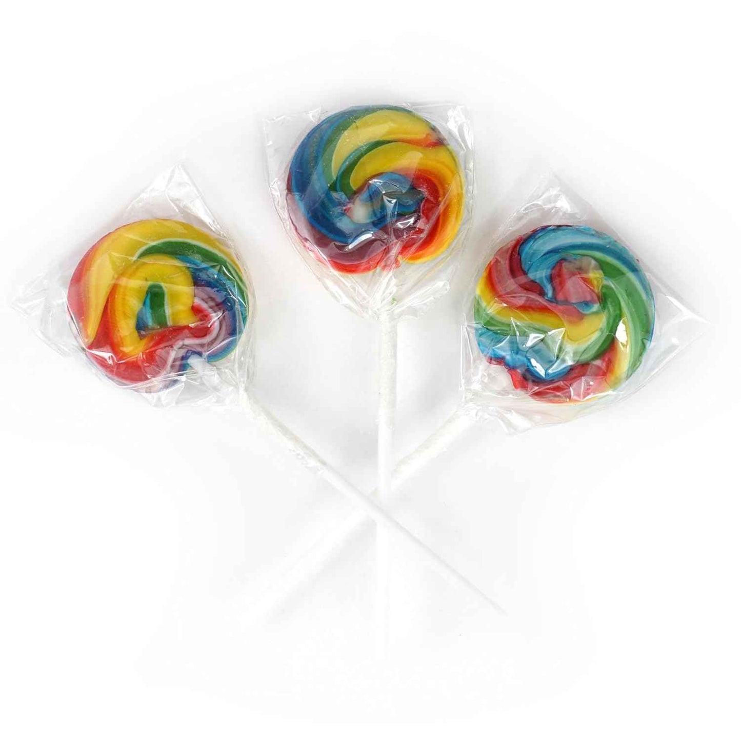 Hampton Popcorn & Candy Company Swirl Lollipops 24 Pack – Individually Wrapped Road Trip Snacks for Car Cup Holders and Backpacks