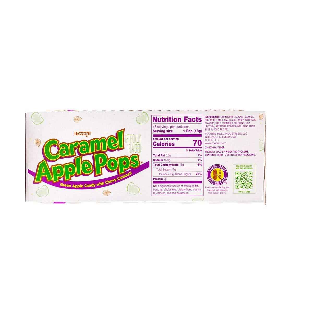 Tootsie Roll Apple Caramel Suckers – Thoughtful Stocking Stuffer and Holiday Candy Gift, Individually Wrapped 48 Pack
